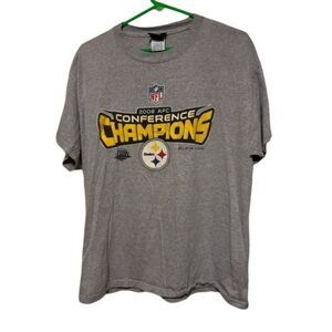 Pittsburgh Steelers 2008 AFC Champions Size Large T-Shirt